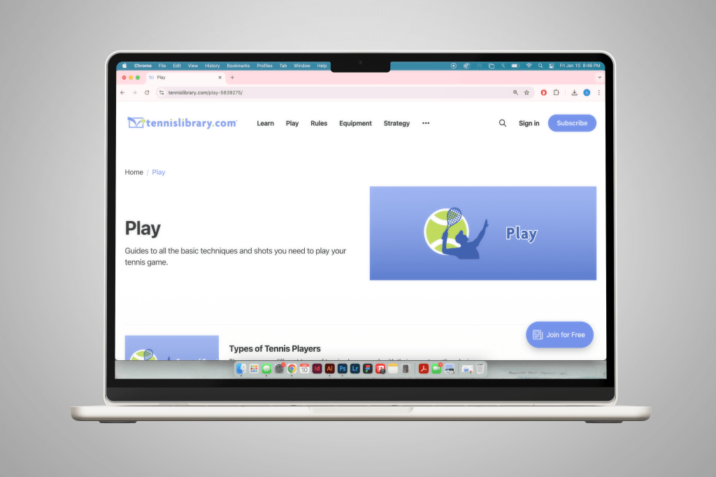 TennisLibrary.com Branding